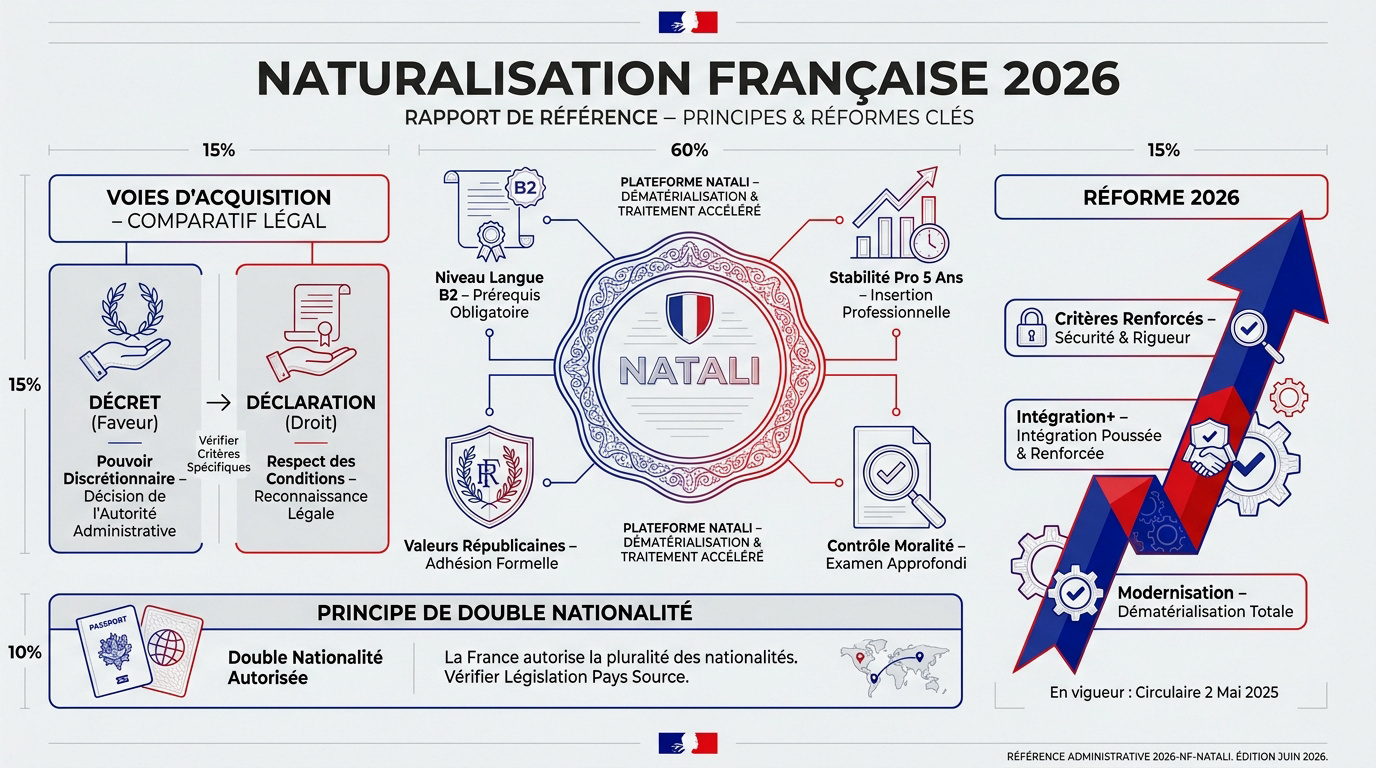 Réforme de la naturalisation française 2026 et critères d'intégration